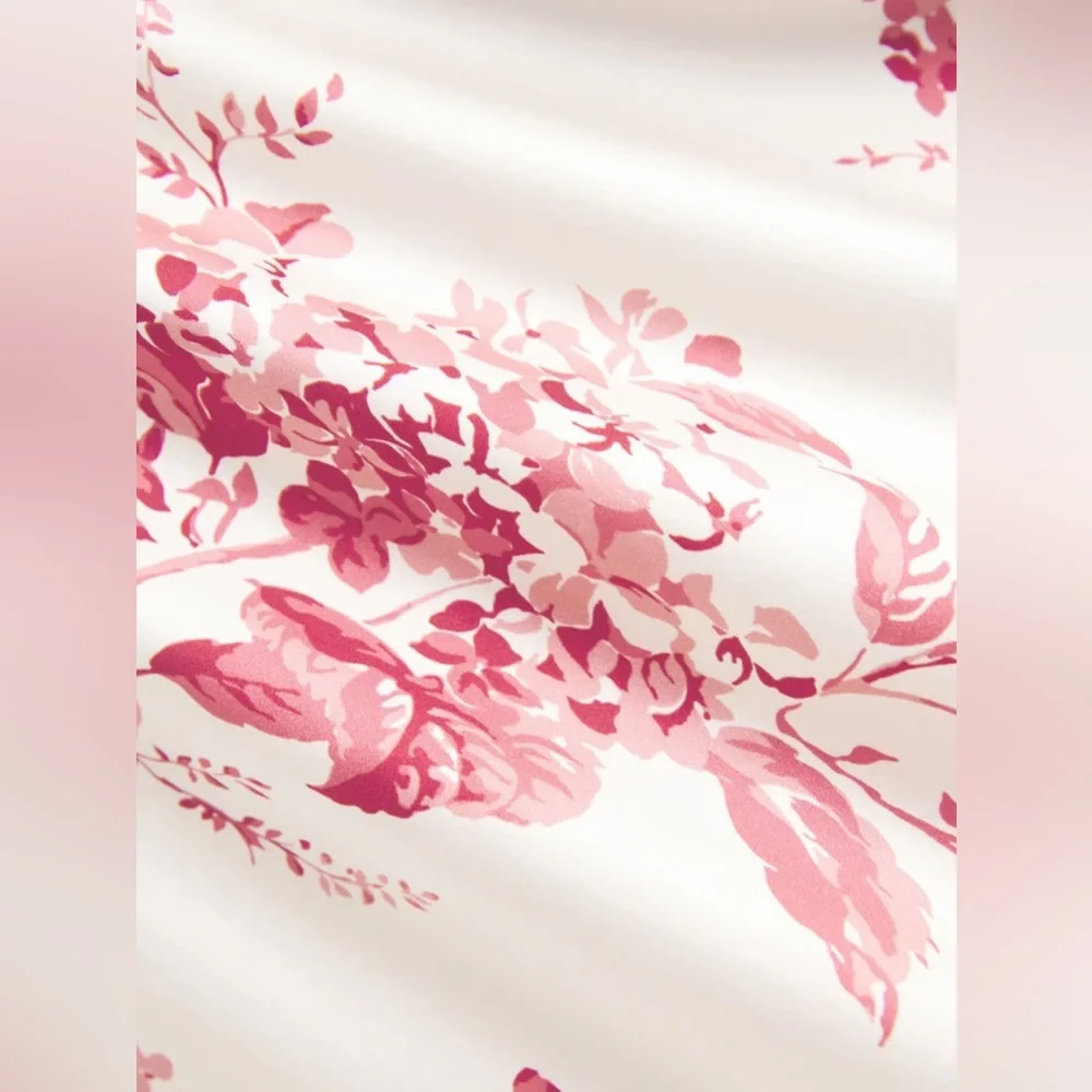 NWT Reformation Sianna Silk Dress -Size 6 in Paris Floral - Picture 4 of 9